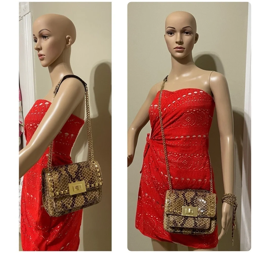 Michael Kors Snake Print Shoulder Bag